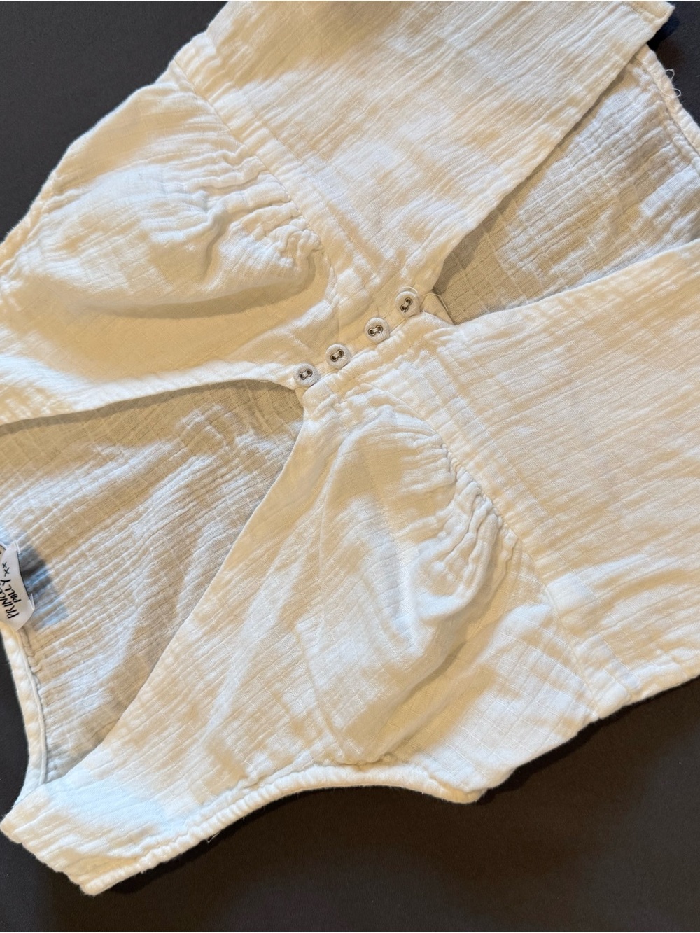 Princess Polly White Summer Linen Top